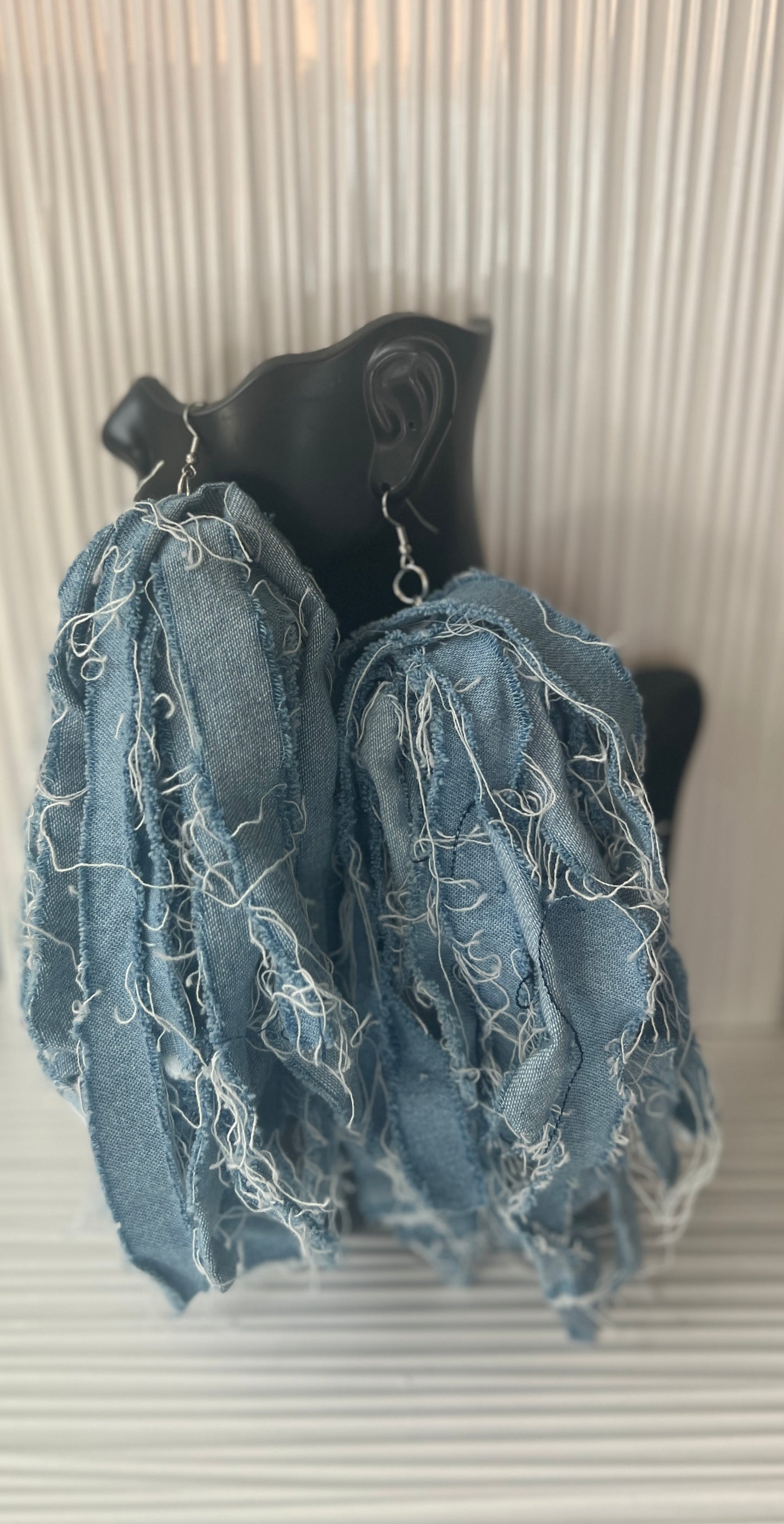 Hot Summer Denim Earrings