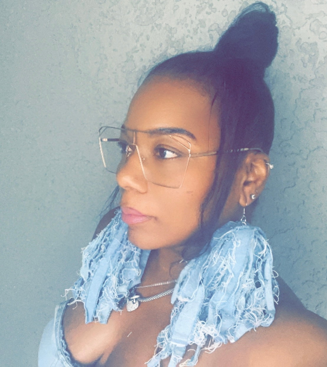 Hot Summer Denim Earrings